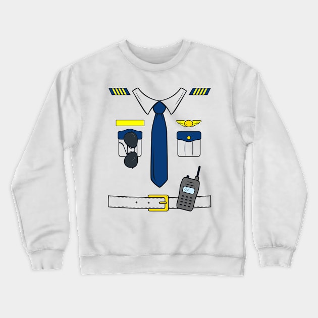 Pilot Costume Crewneck Sweatshirt by samshirts